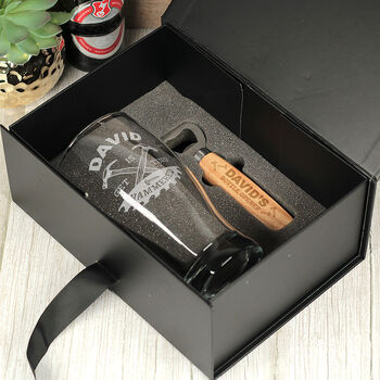 Getting Hammered Pint Glass And Spirit Level Gift Set, 7 of 7