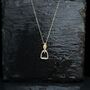 Personalised Sterling Silver And Gold Stirrup Necklace, thumbnail 6 of 9