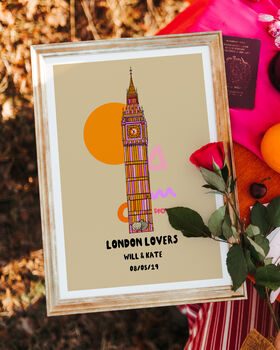 Personalised London Lovers Art Print, 3 of 3