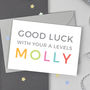 Personalised Good Luck A Levels Card, thumbnail 3 of 3