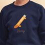 Personalised Kids Skateboard Christmas Jumper, thumbnail 1 of 3