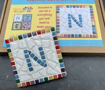 Children's Personalised Mosaic Coaster Craft Kit, 2 of 2