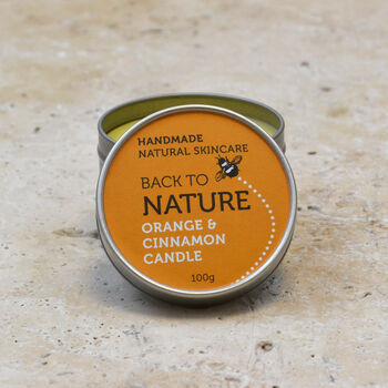 Orange And Cinnamon Natural Aromatherapy Candle, 2 of 5