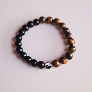 Inspirational Beaded Bracelet For Him – 6mm Crystal Unbreakable Bracelet, 8 of 12