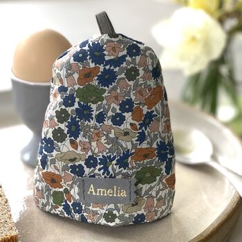 Personalised Easter Liberty Print Egg Cosy, 3 of 7