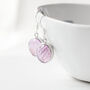 Lavender Faceted Glass Earrings, thumbnail 1 of 7
