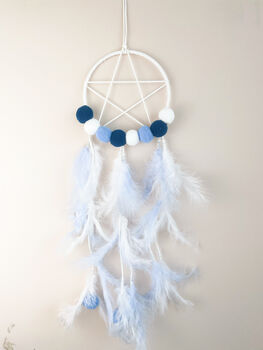 Pink And Blue Star Dream Catcher For Girls And Boys, 6 of 6