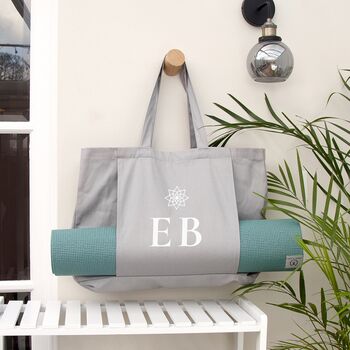 Monogrammed Organic Yoga Tote Bag, 3 of 5