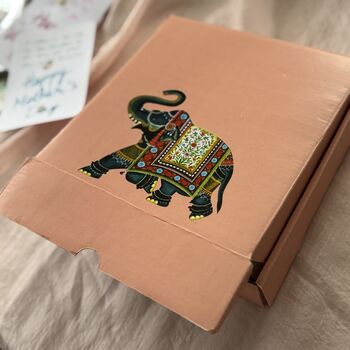 Elephant Print Stationery Gift Set, Keepsake Box, 6 of 10
