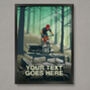 Personalised Mountain Bike Forest Poster, thumbnail 1 of 6