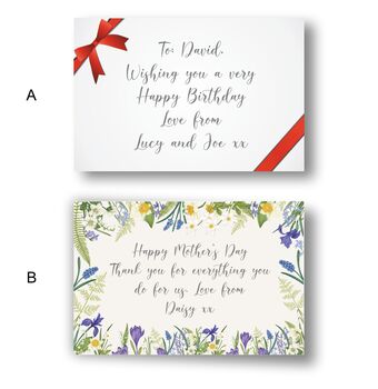 Personalised Tea And Biscuit Serving Tray With Leather Heart Detail, 9 of 11