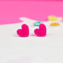 Colourful Love Heart Earrings, thumbnail 1 of 5