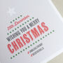 Personalised Hashtag Christmas Card, thumbnail 4 of 7