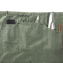 Short Cotton Half Apron With Pockets And Tie Waist, thumbnail 4 of 8