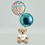 Personalised Bertie Bear With Welcome Baby Balloons, thumbnail 1 of 10