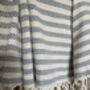 Grey Striped Design Cotton Bedspread, thumbnail 7 of 10