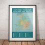 Hiking Trails Of England And Wales Map Art Print, thumbnail 4 of 7