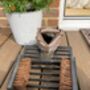 Heavy Cast Iron Welly Boot Jack With Shoe Cleaner Brush Black Metal, thumbnail 2 of 5