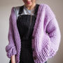 Button 'Knit' Up Slouchy Cardigan Knitting Kit, thumbnail 12 of 12
