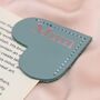 Personalised Leather Heart Bookmark, thumbnail 1 of 7