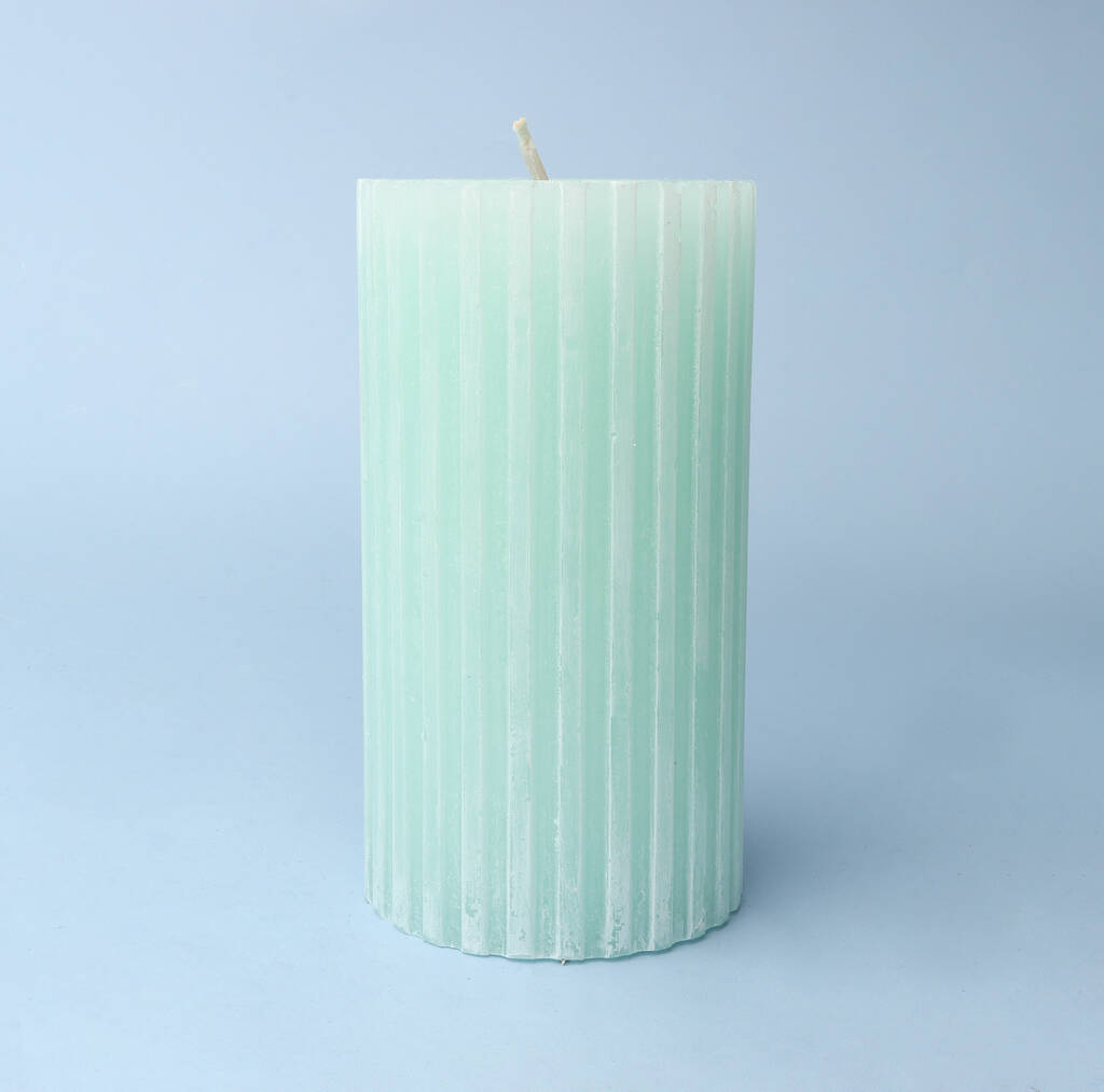 G Decor Scented Grooved Gardenia Pillar Candle By G Decor