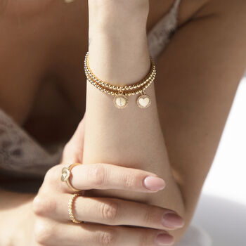 Personalised Love Reminder Stretch Bead Bracelet, 2 of 8