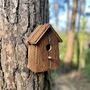 Wooden Bark Bird Nest Box, thumbnail 2 of 6