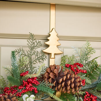 Christmas Tree Over Door Wreath Hanger, 5 of 5