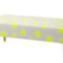 Hand Painted Upholstered Polka Dot Coffee Table Ottoman, thumbnail 1 of 11