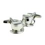 Silver Plated Tea Cup Cufflinks, thumbnail 1 of 2