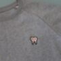 Embroidered Cute Tooth Kids Sweater, thumbnail 4 of 5