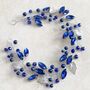 Royal Blue Crystal Hair Vine, thumbnail 2 of 6