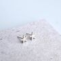 Sterling Silver Star Fish Stud Earrings, thumbnail 2 of 6
