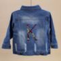 Embroidered Initial Baby/Toddler Denim Jacket, thumbnail 2 of 7