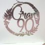 Personalised 90th Floral Birthday Papercut Card, thumbnail 10 of 12