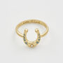 Gold Lucky In Love Ring, thumbnail 5 of 8