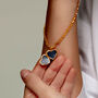 18 K Gold Plated Nugget Heart Locket Bracelet, thumbnail 6 of 9