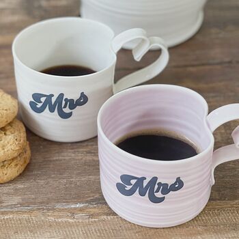 Mr And Mrs Love Heart Mug Gift Set, 9 of 9