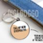 Long Haired Dachshund Outline ID Tag, thumbnail 3 of 4