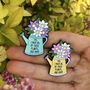 Plant Lover Watering Can Enamel Pin, thumbnail 1 of 5