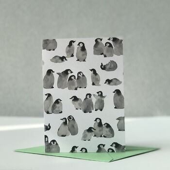 Penguins Christmas Card, 3 of 7