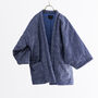 Japanese Padded Cotton Kimono Jacket Size Large Grey, thumbnail 2 of 6