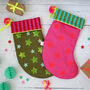 Personalised Bright Christmas Stocking, thumbnail 2 of 7