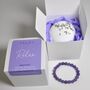 Relax Amethyst Bath Bomb And Gemstone Bracelet Gift, thumbnail 6 of 7