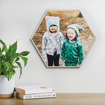 Personalised Hexagon Photo Print Large, 2 of 5