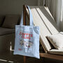 Coffee Club Tote Bag, Cotton Shoulder Bag, thumbnail 3 of 12