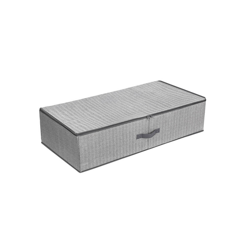 Grey Foldable Underbed Storage Bag Boxes With Divider By Momentum