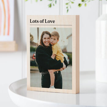 Mummy And Me Wooden Photo Block, 2 of 2
