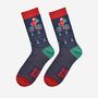 Men's Bamboo Socks Cycling Santa Claus, thumbnail 1 of 5