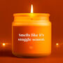 Clear Glass Jar Candle • 'Smells Like It's Spooky Season' • Halloween Candle • Scented Candle • Autumnal Home Décor • Gift Boxed, thumbnail 1 of 3